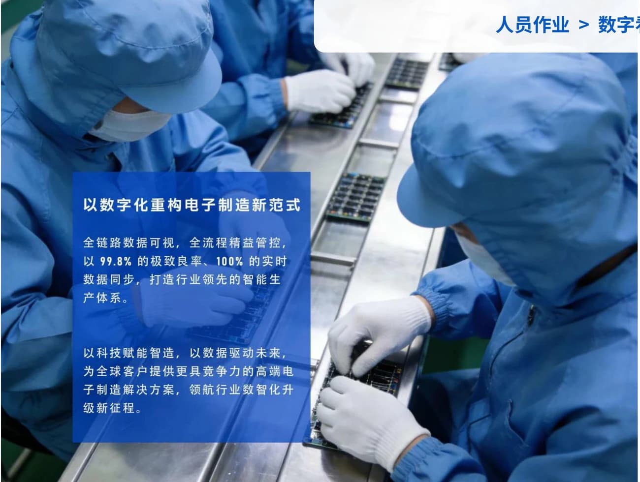 同跃电子数字化生产现场
